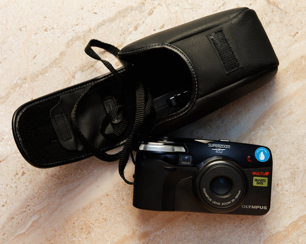 Olympus Superzoom 120 35mm Point & Shoot Film Camera AF Date Weatherproof TESTED - Halide and Grain